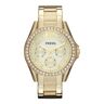 Fossil Riley horloge ES3203 - Goud