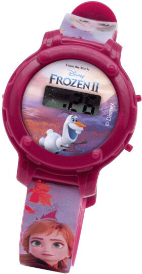 Frozen horloge digitaal meisjes 19 cm PVC roze/paars - Roze,Paars