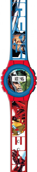 Marvel horloge Avengers jongens 24 cm rubber rood/blauw - Rood,Blauw