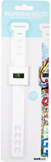 Suck UK decoratiehorloge 22,4 cm papier wit - Wit