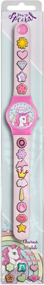 Kids Licensing anoloog horloge eenhoorn meisjes 2 x 21 x 15.5 cm roze - Roze