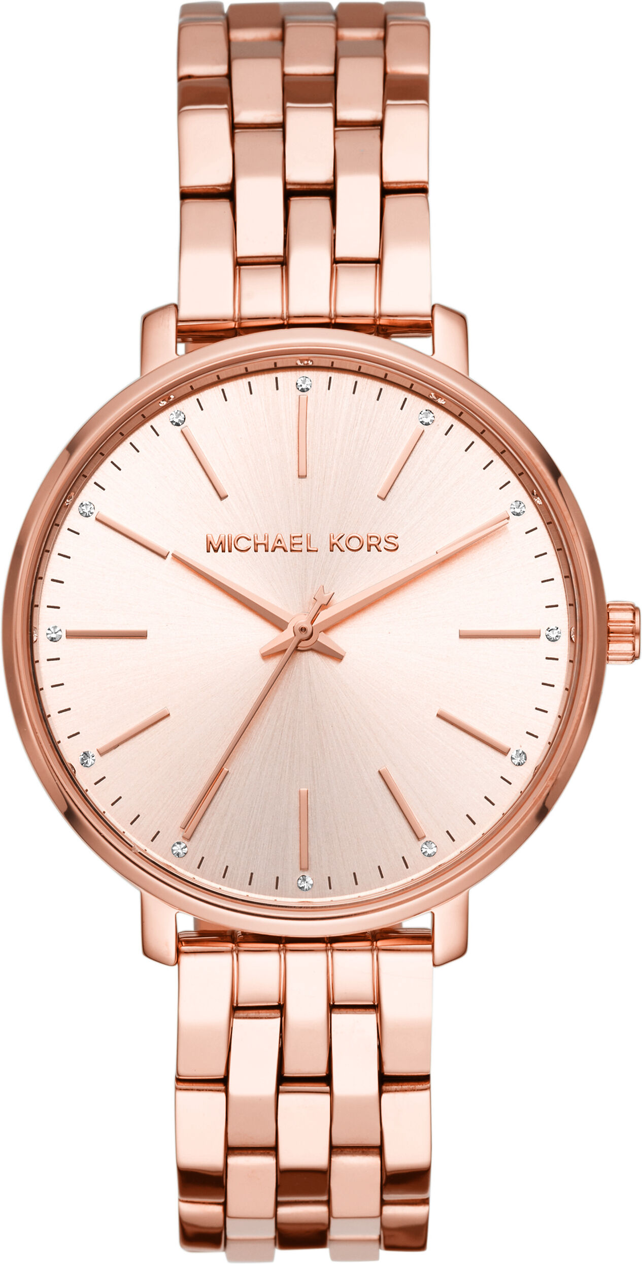 Michael Kors MK3897 Horloge Pyper staal rosekleurig 38 mm