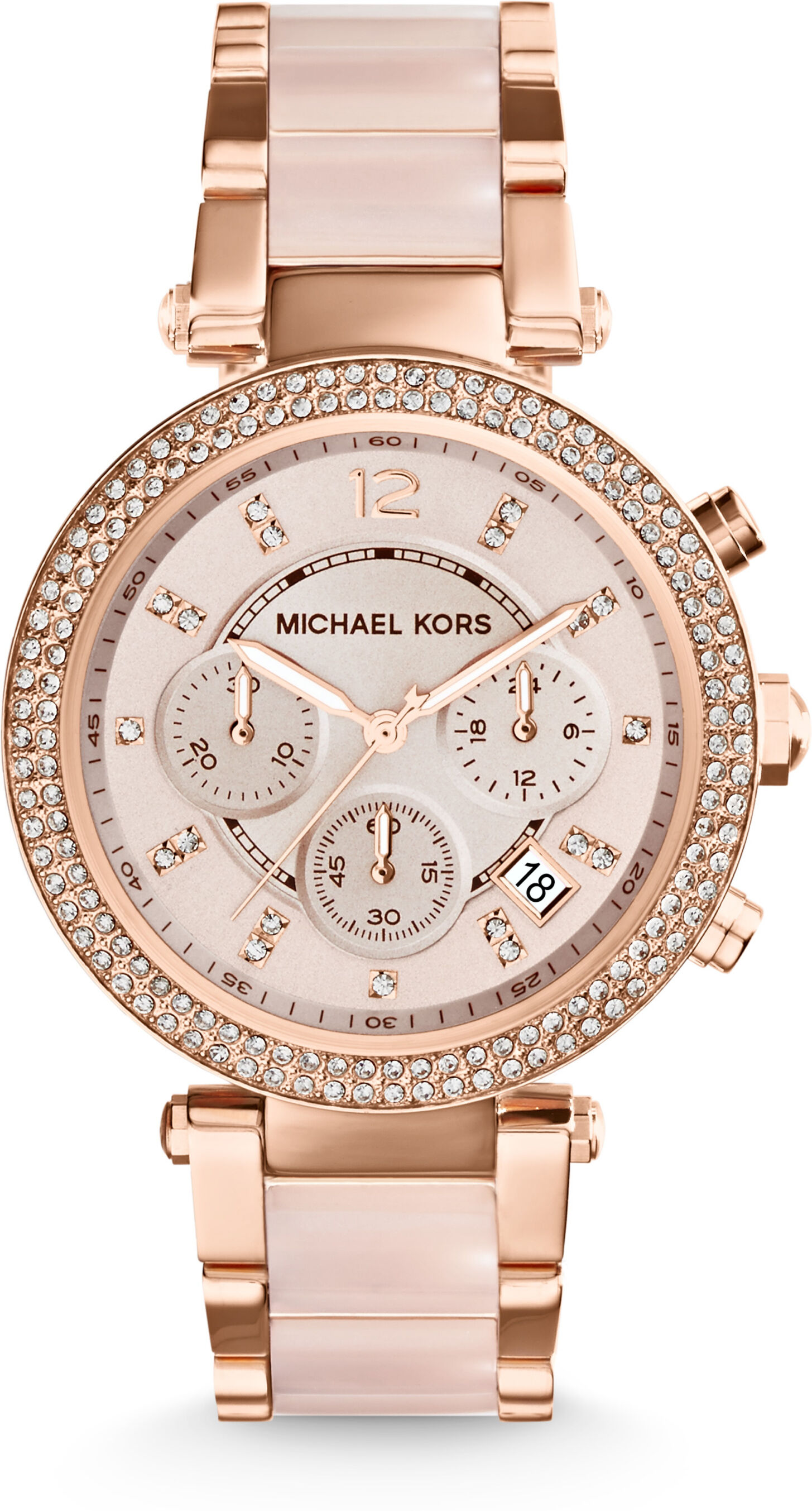 Michael Kors MK5896 Horloge Parker staal rosekleurig 39 mm