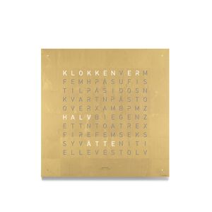 Qlocktwo - Qlocktwo Classic Creators Edition, Gold, No - Klokker - Biegert & Funk - Gull