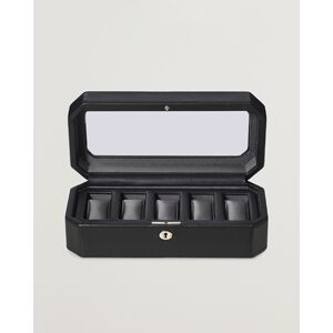 WOLF Windsor 5 Piece Watch Box Black/Grey