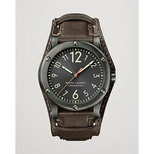 Polo Ralph Lauren 45mm Safari Chronometer Black Steel/Calf Strap