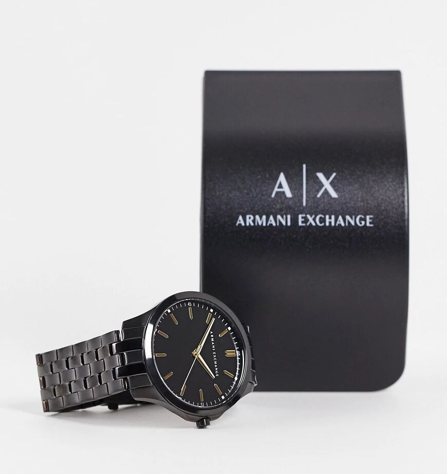 Armani Exchange AX2144 stainless steel watch in black  Black