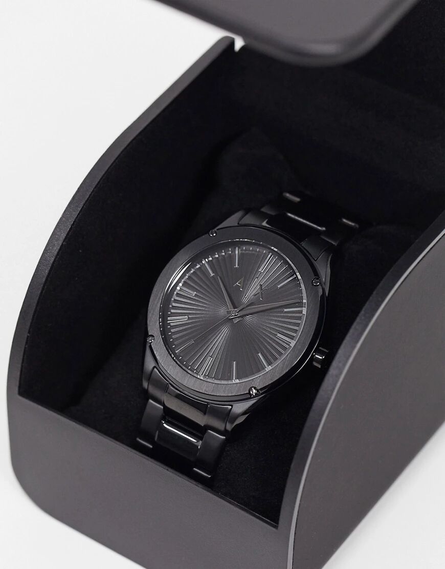Armani Exchange Fitz black bracelet watch  Black