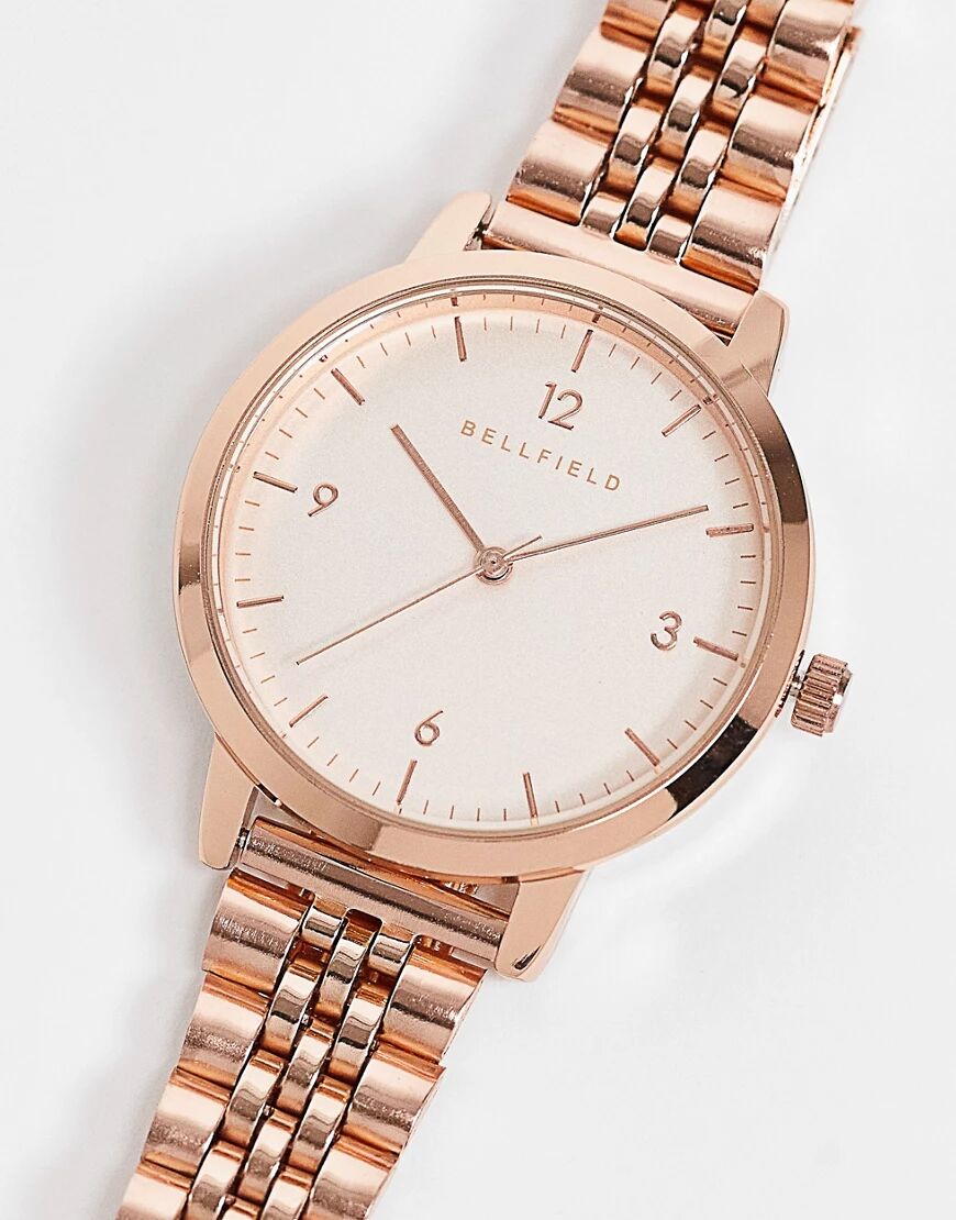 Bellfield stainless steel bracelet watch-Gold  Gold