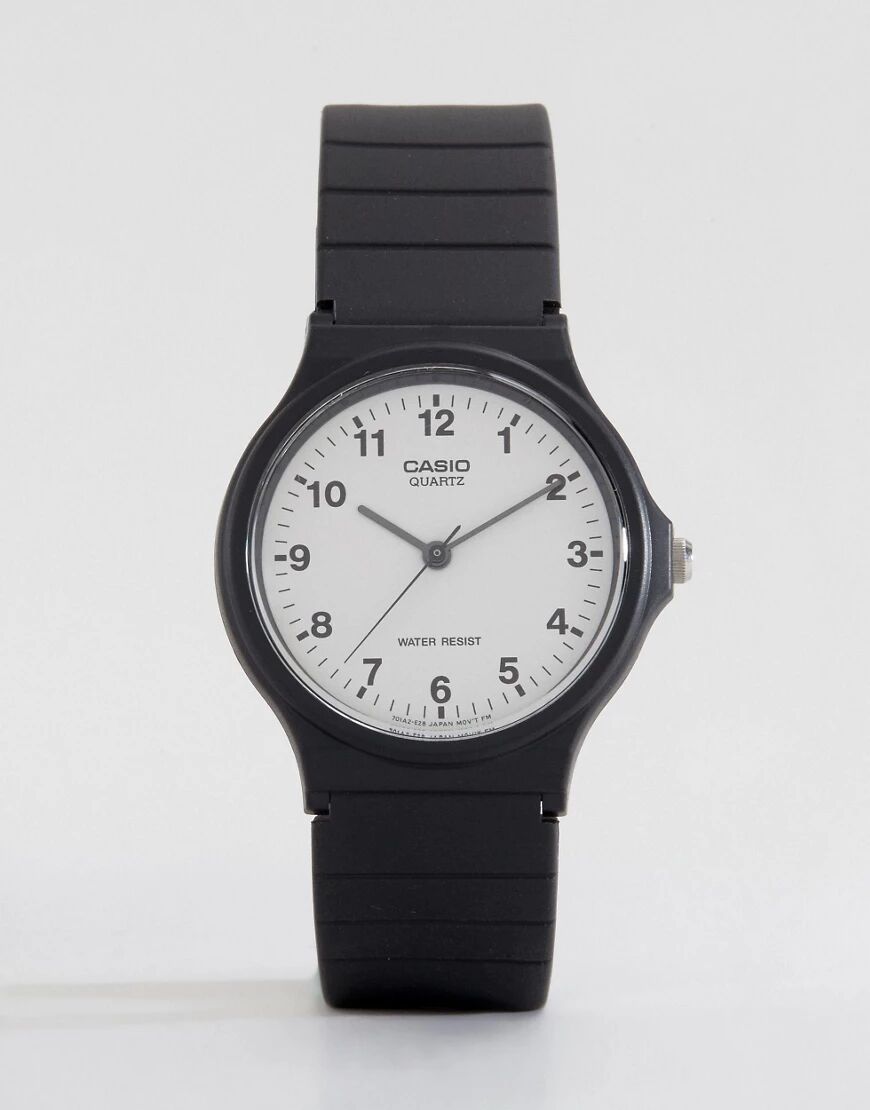 Casio MQ-24-7BLL analogue resin strap watch-Black  Black