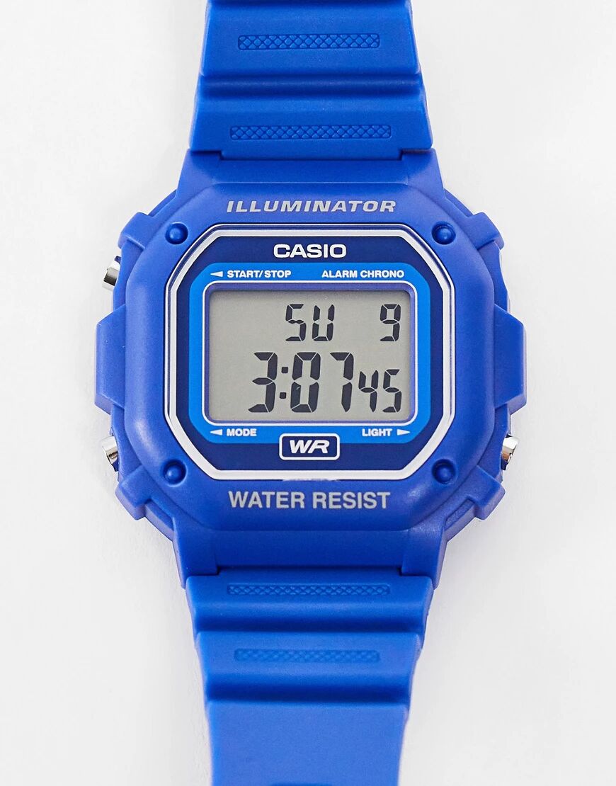 Casio unisex digital watch in blue  Blue