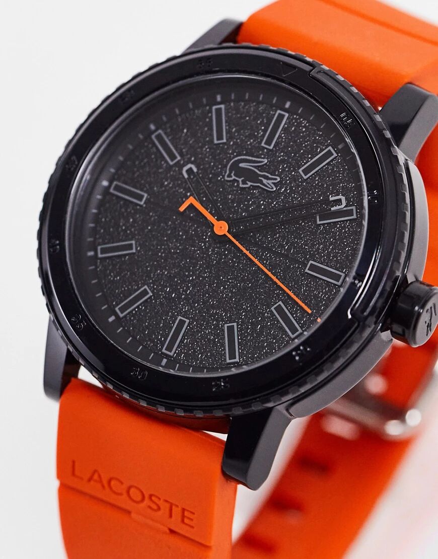 Lacoste mens silicone watch in orange 2011095  Orange