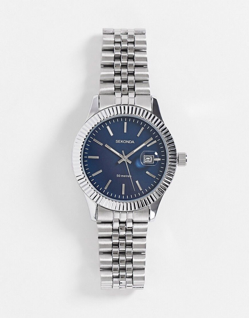 Sekonda unisex bracelet watch with blue dial in silver  Silver