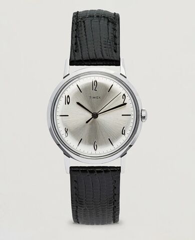 Timex Marlin 1960s Silver Sunray