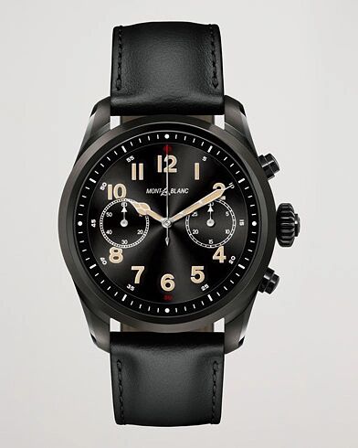 Montblanc Summit2 42mm Smartwatch Steel Black DLC / Black Calf