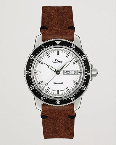 Sinn 104 I Pilot Watch 41mm Leather Strap White