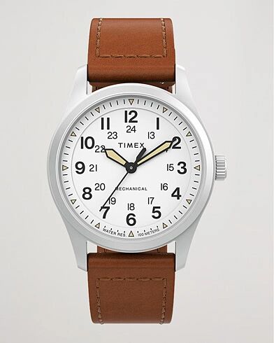 Timex Field Post Mechanical Watch 38mm White Dial