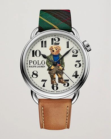 Polo Ralph Lauren 42mm Automatic Bedbord Bear White Dial