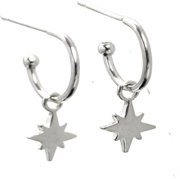 Lucy Ashton Mini Star Hoop Earrings