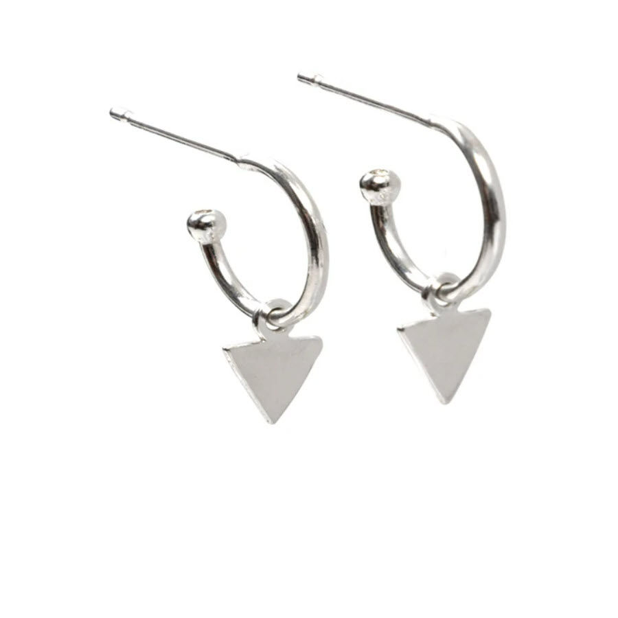 Lucy Ashton Mini Triangle Hoop Earrings