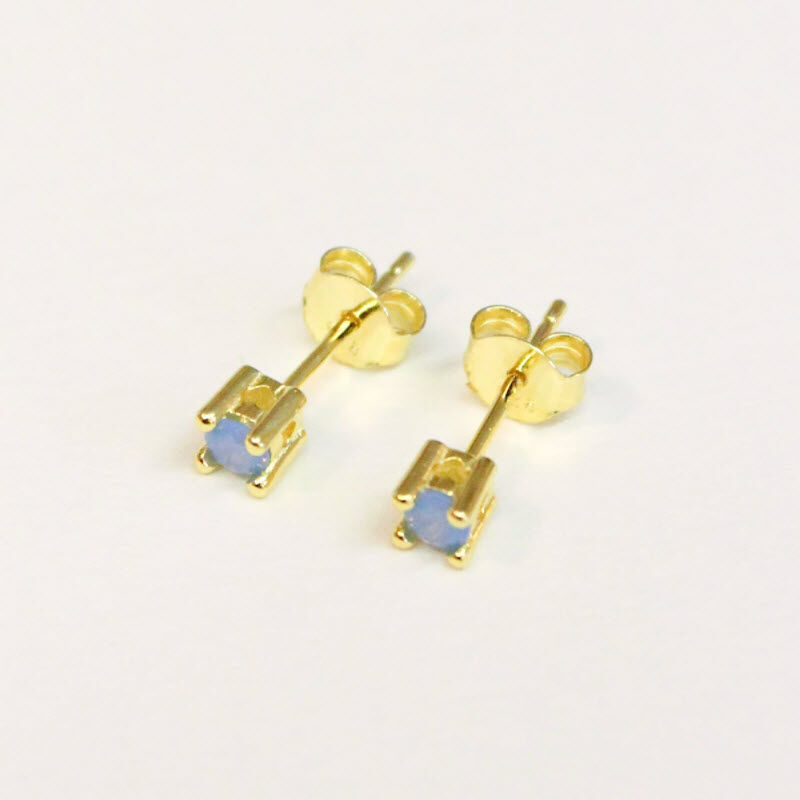 Pico Cecilie Crystal Stud Blue Opac