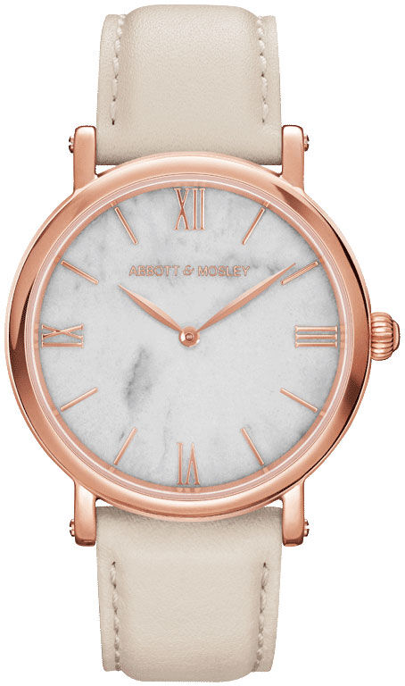 Abbott&Mosley Abbott & Mosley Rose Carrara Cream 40mm AM233