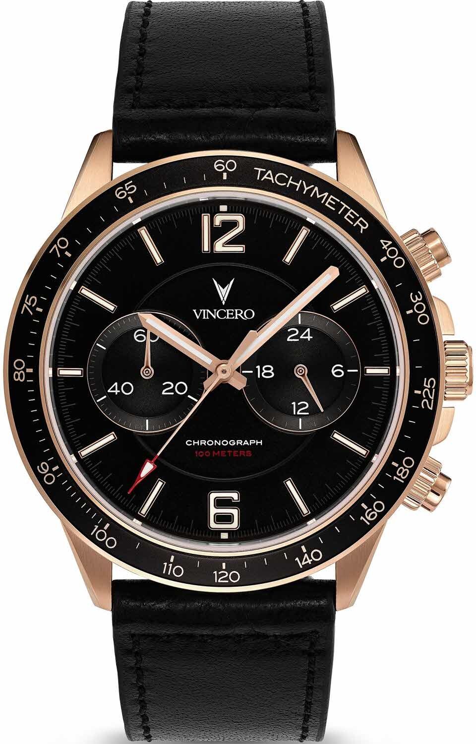 Vincero The Apex - Rose Gold/Black Bla-Rg-P05