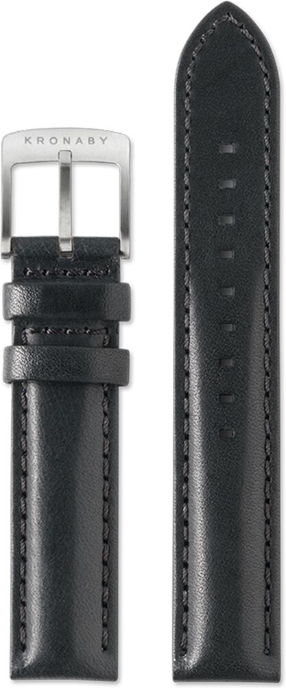 Kronaby Black (Blue) Leather Strap 18mm BC10790