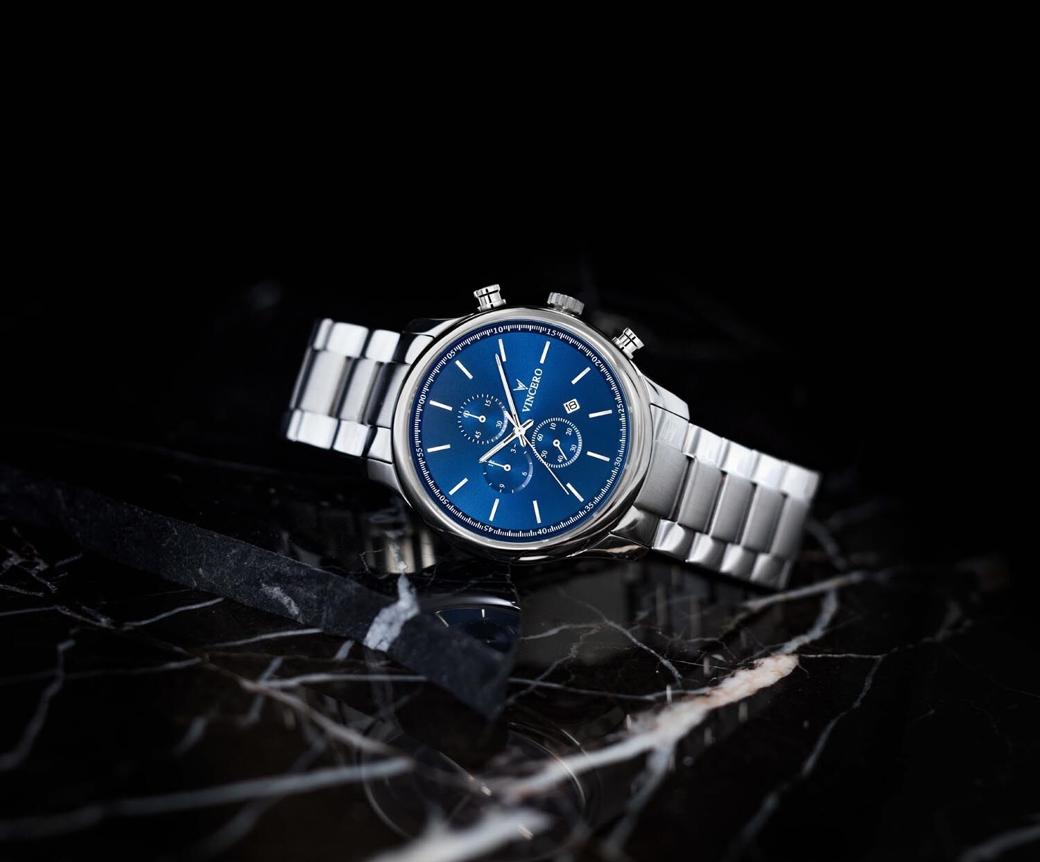 Vincero Chrono S Blue Steel Blu-SilM-S12