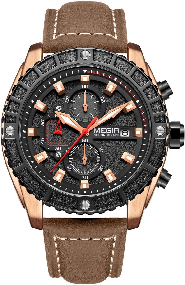 Megir Chronograph Rose Black 2119