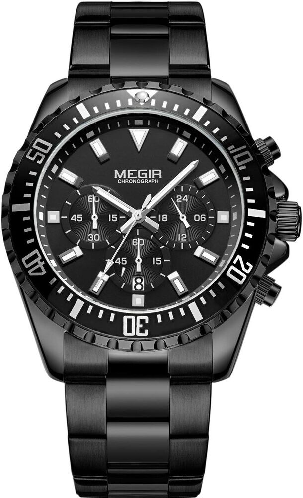 Megir Chronograph MS2064G-BK-1