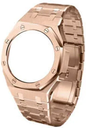 Casio Unofficial Metal Mod for CasiOak GA-2100 - Rose Gold Steel