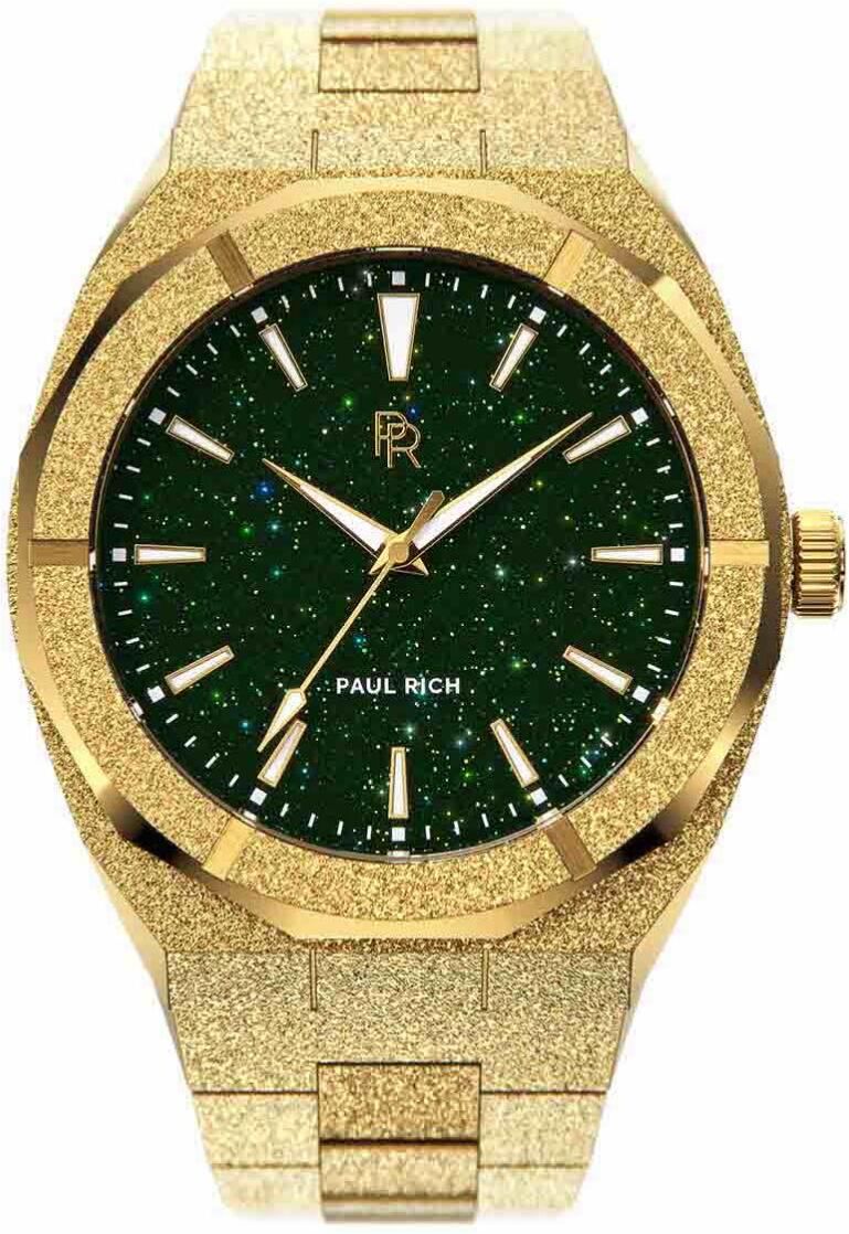 Paul Rich Frosted Star Dust - Gold Color Green 45mm