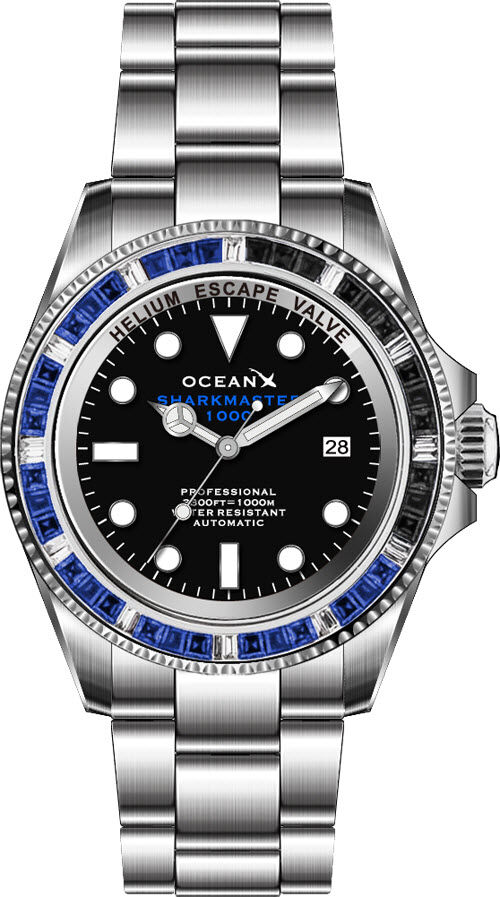 OceanX Sharkmaster Limited Edition (175 pieces worldwide) 1000 Meters Automatic Diver SMS1044