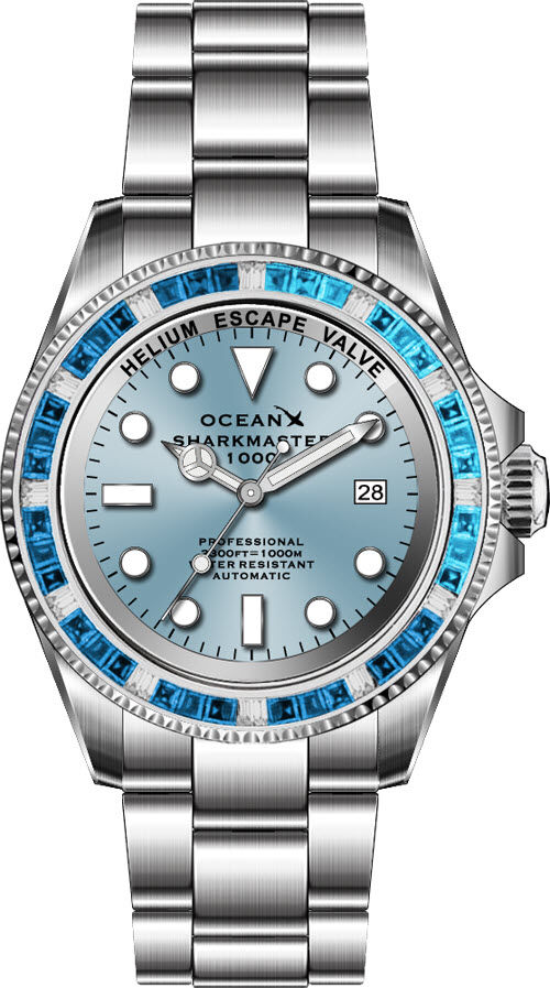 OceanX Sharkmaster Limited Edition (175 pieces worldwide) 1000 Meters Automatic Diver SMS1048