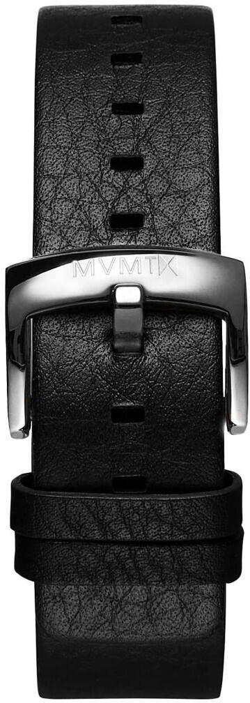 MVMT Blacktop 24mm Black Leather Strap STRAP-BT-BLS