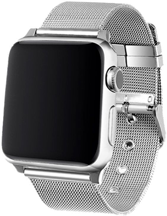 Cool correa metal plata para apple watch 38/40mm series 1/2/3/4/5/6/se