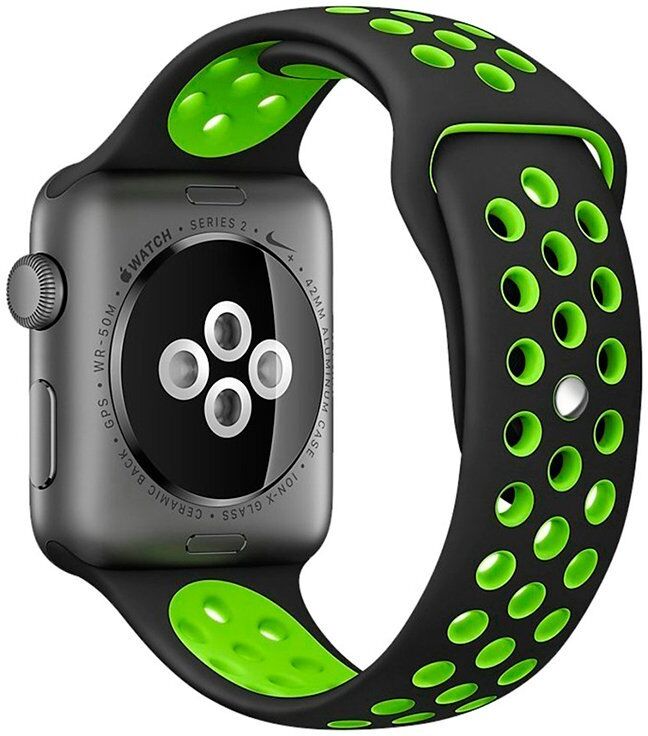 Cool correa sport negro para apple watch 38/40mm series 1/2/3/4/5/6/7/se