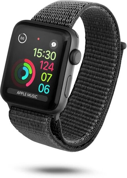 Unotec correa velcro para apple watch 42/44mm negra