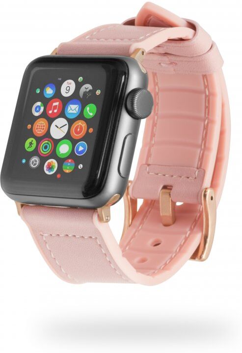 Unotec correa cuero rosa para apple watch 38/40 mm