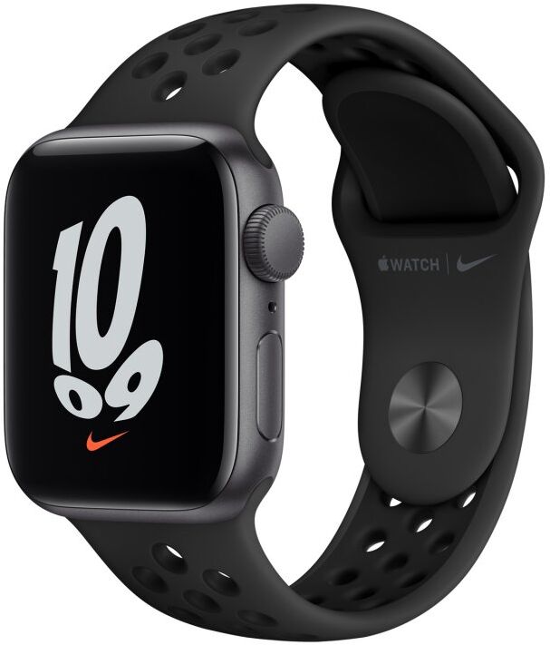 Apple watch se nike 2021 gps 40mm aluminio gris espacial con correa deportiva antracita