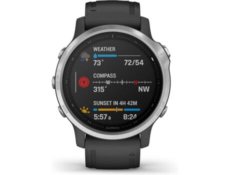 Garmin Relógio Desportivo Fenix 6S (Bluetooth - Até 9 dias de autonomia - Preto)