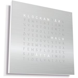 Qlocktwo - Qlocktwo Large Stainless Steel Brushed, Se - Brushed - Silver - Klockor