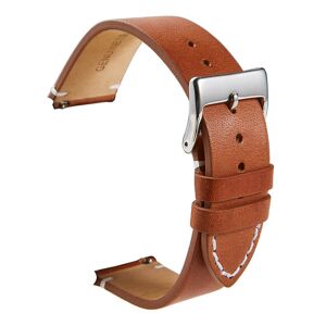 Kamda Brunt läderarmband för 18mm Watch