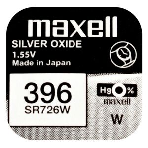 Maxell SR726W silveroxidbatteri 396
