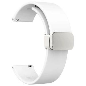 Tiera silikonarmband med magnetlås vit 20 mm