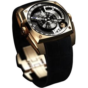 Cyrus Watch Klepcys Rose Gold Moon Limited Edition - Black