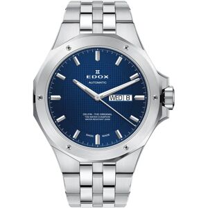 Archive Edox Watch Delfin Automatic Day Date - Blue