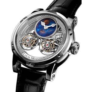 Archive Louis Moinet Watch Sideralis Evo White Gold Limited Edition - Blue