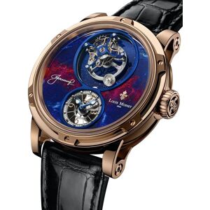 Archive Louis Moinet Watch Spacewalker Rose Gold Limited Edition - Blue